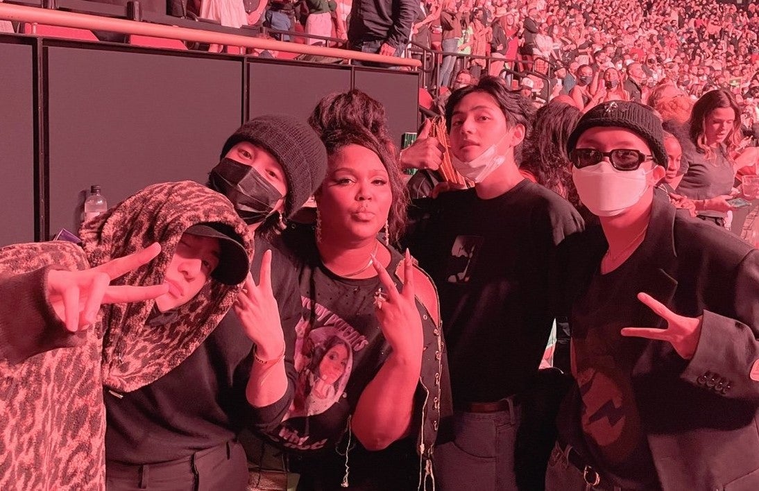 Bts And Lizzo Pose For Iconic Selfies At Harry Styles Concert And Fans